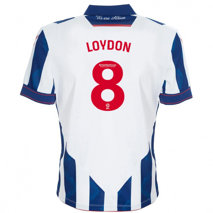 Danxen Kid Abi Loydon #8 White Dark Blue Home Jersey 2024/25 T-Shirt