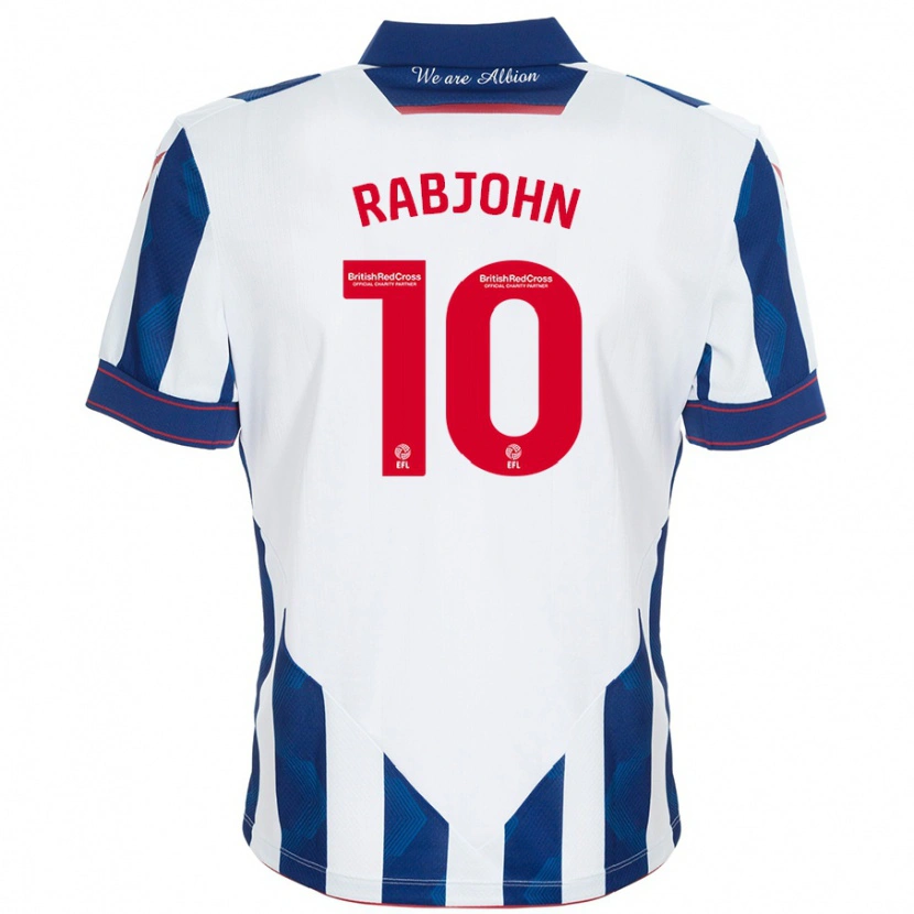 Danxen Kid Olivia Rabjohn #10 White Dark Blue Home Jersey 2024/25 T-Shirt