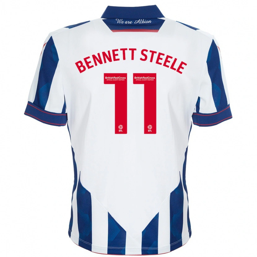 Danxen Kid Lizzie Bennett-Steele #11 White Dark Blue Home Jersey 2024/25 T-Shirt