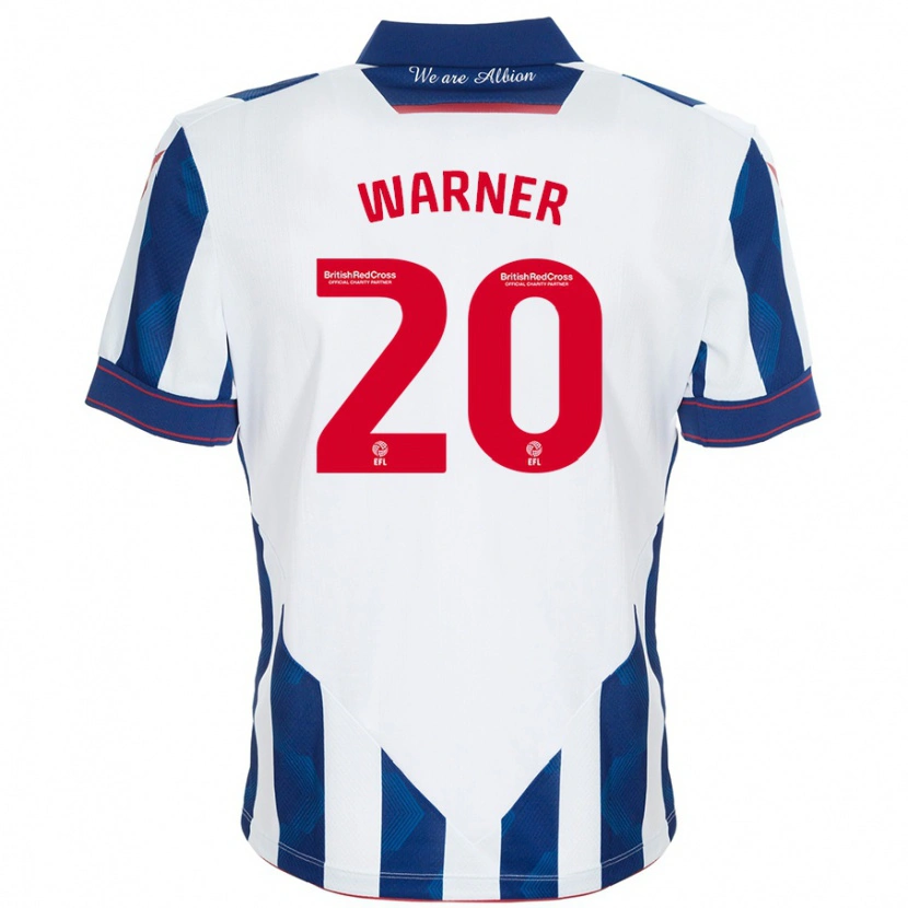 Danxen Kid Phoebe Warner #20 White Dark Blue Home Jersey 2024/25 T-Shirt