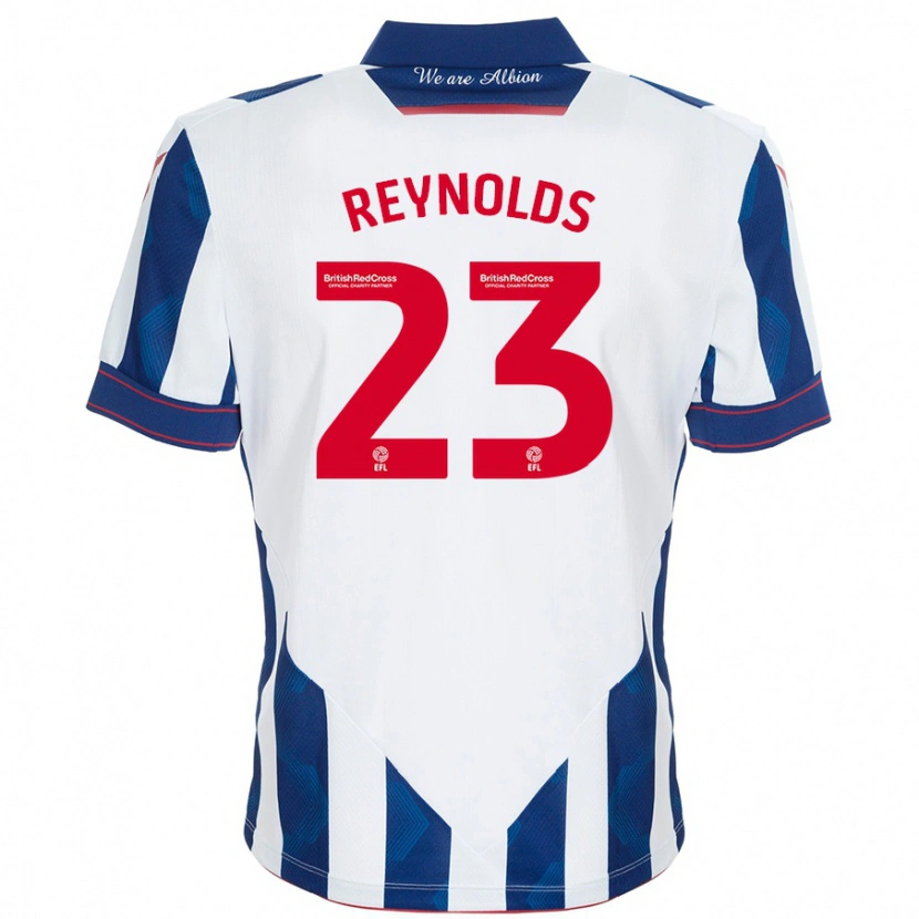 Danxen Kid Taylor Reynolds #23 White Dark Blue Home Jersey 2024/25 T-Shirt