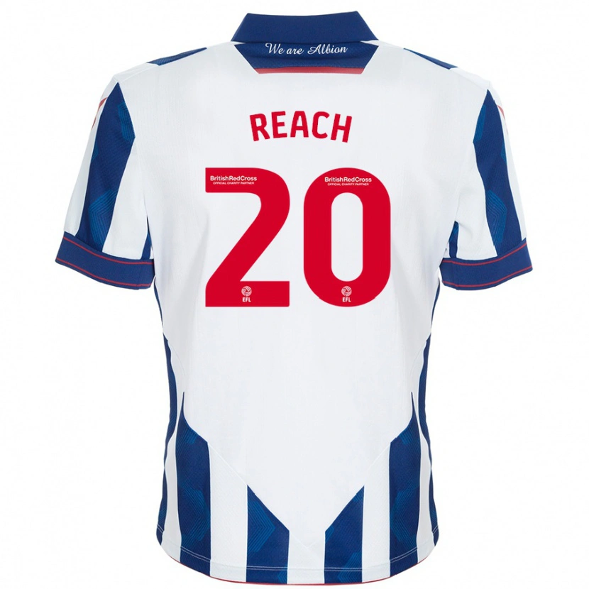 Danxen Kid Adam Reach #20 White Dark Blue Home Jersey 2024/25 T-Shirt