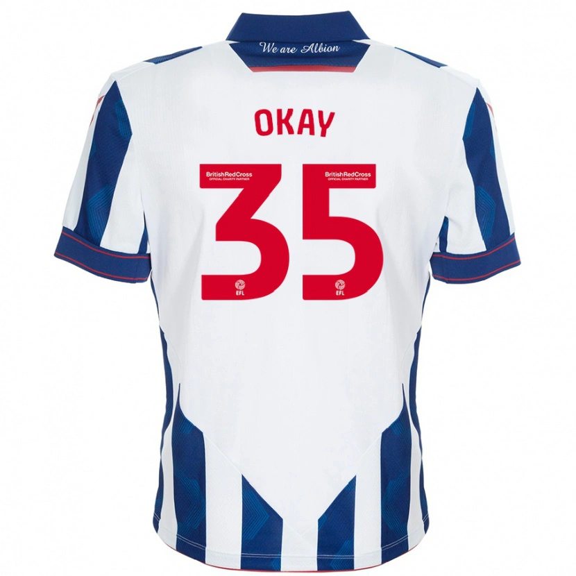 Danxen Kid Okay Yokuşlu #35 White Dark Blue Home Jersey 2024/25 T-Shirt