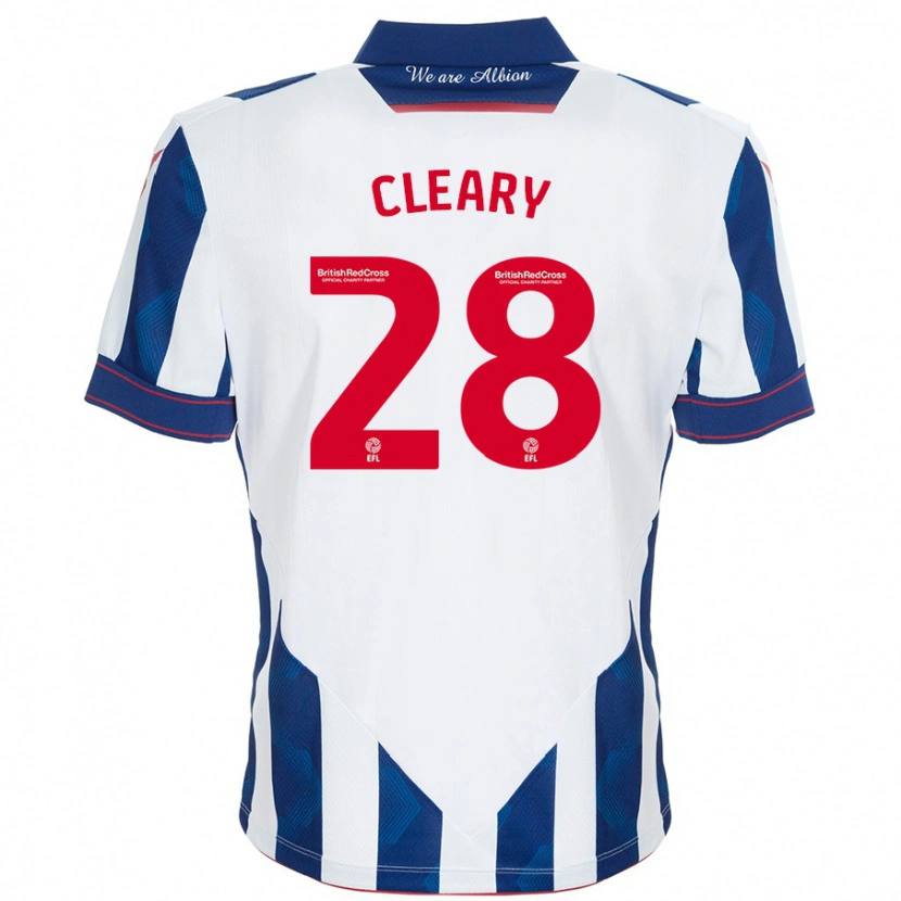 Danxen Kid Reyes Cleary #28 White Dark Blue Home Jersey 2024/25 T-Shirt