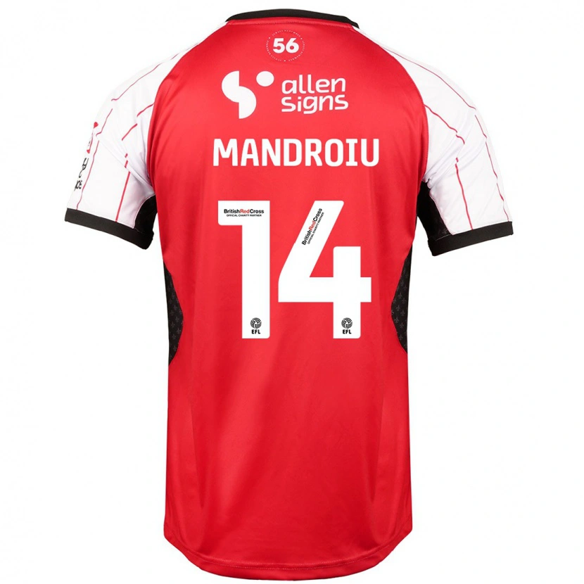 Danxen Kid Daniel Mandroiu #14 White Home Jersey 2024/25 T-Shirt