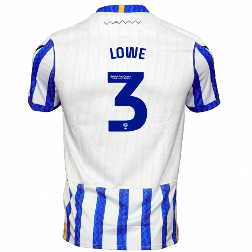 Danxen Kid Max Lowe #3 Blue White Home Jersey 2024/25 T-Shirt