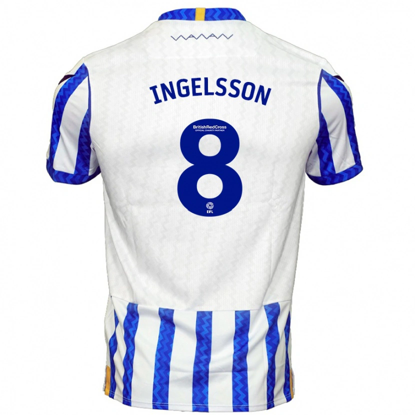 Danxen Kid Svante Ingelsson #8 Blue White Home Jersey 2024/25 T-Shirt