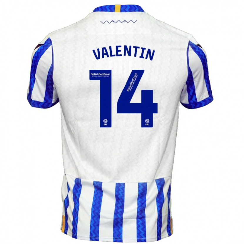 Danxen Kid Pol Valentín #14 Blue White Home Jersey 2024/25 T-Shirt