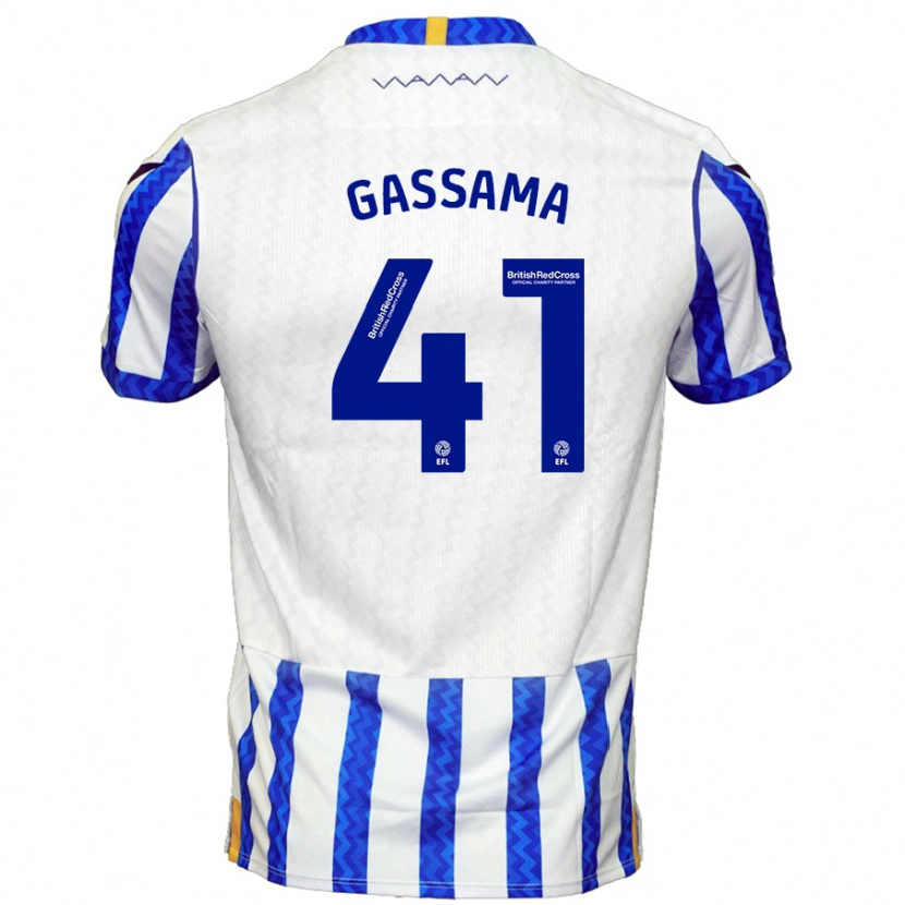 Danxen Kid Djeidi Gassama #41 Blue White Home Jersey 2024/25 T-Shirt