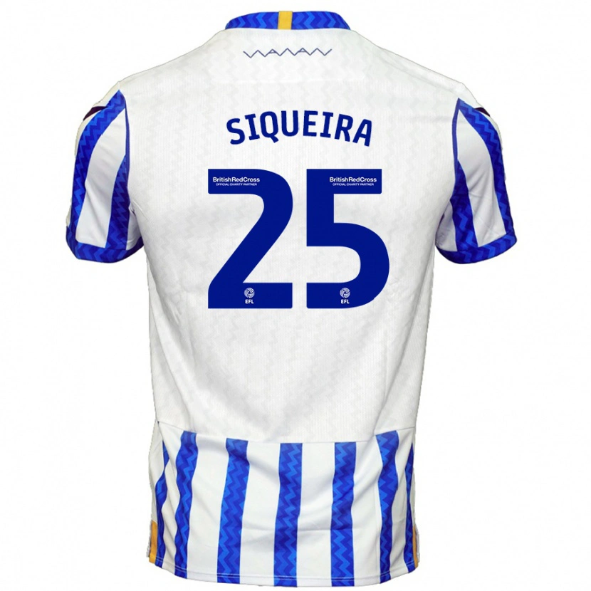 Danxen Kid Guilherme Siqueira #25 Blue White Home Jersey 2024/25 T-Shirt