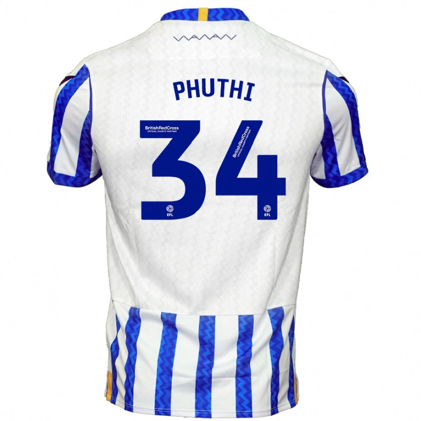 Danxen Kid Joey Phuthi #34 Blue White Home Jersey 2024/25 T-Shirt