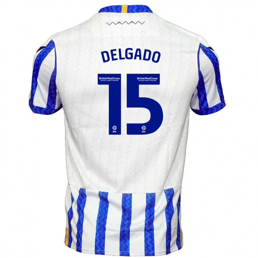 Danxen Kid Juan Delgado #15 Blue White Home Jersey 2024/25 T-Shirt