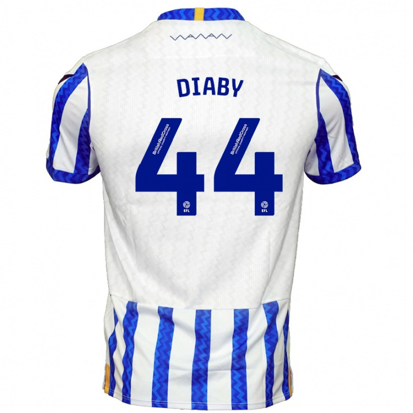 Danxen Kid Momo Diaby #44 Blue White Home Jersey 2024/25 T-Shirt