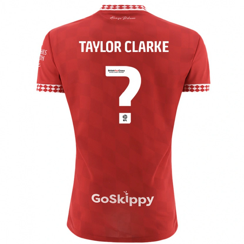 Danxen Kid Omar Taylor-Clarke #0 Red Home Jersey 2024/25 T-Shirt