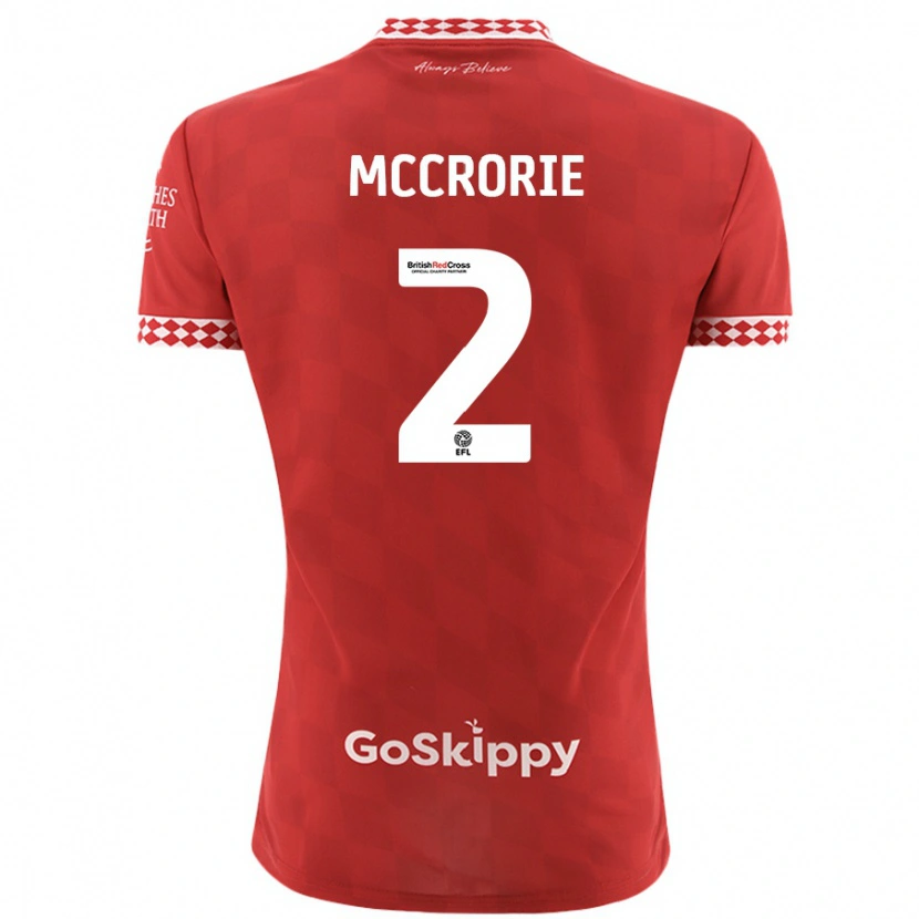 Danxen Kid Ross Mccrorie #2 Red Home Jersey 2024/25 T-Shirt