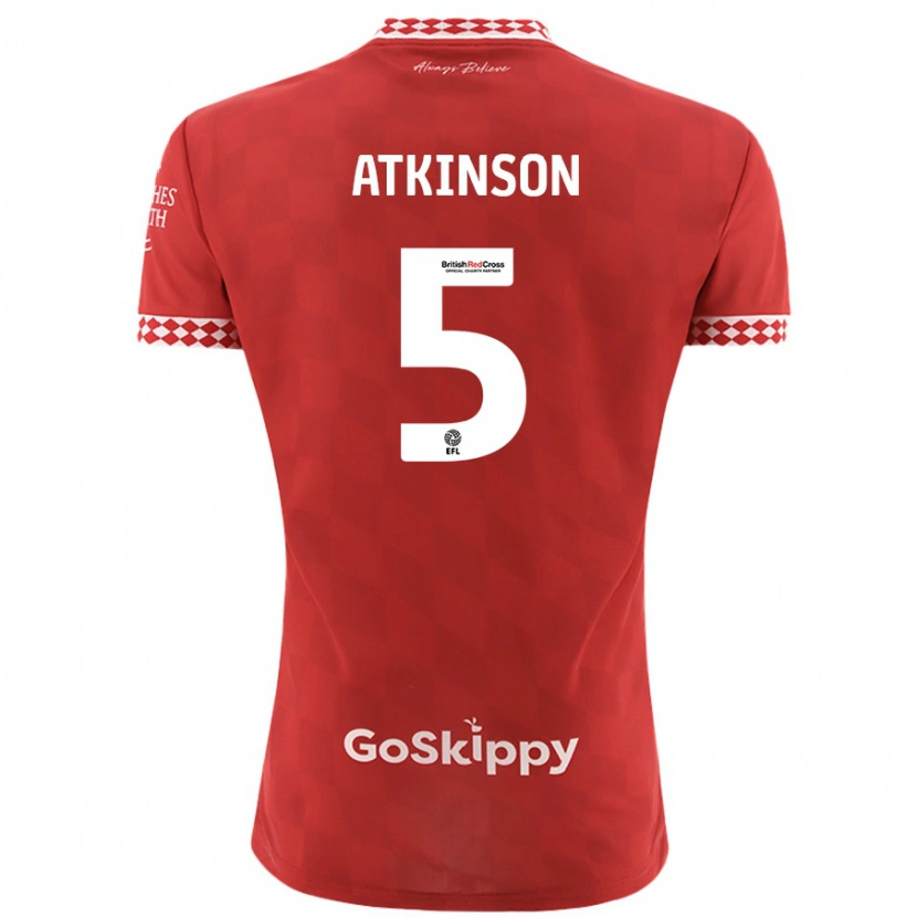 Danxen Kid Rob Atkinson #5 Red Home Jersey 2024/25 T-Shirt