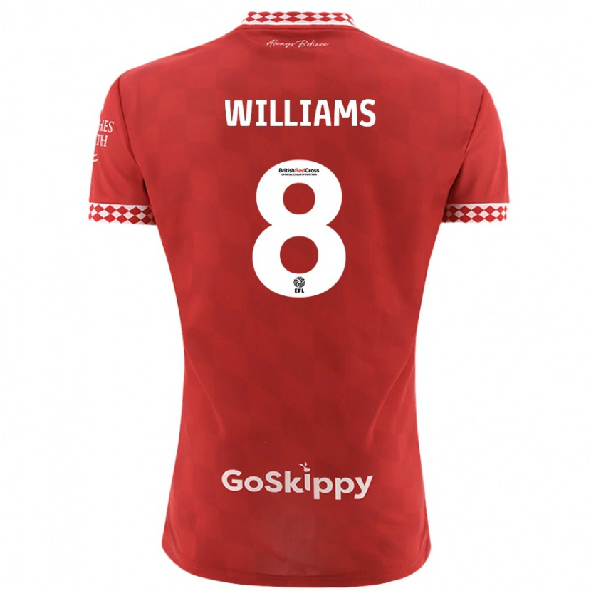 Danxen Kid Joe Williams #8 Red Home Jersey 2024/25 T-Shirt