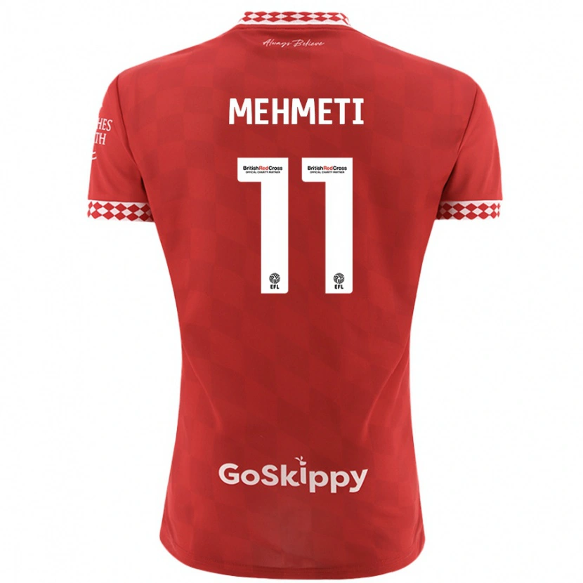 Danxen Kid Anis Mehmeti #11 Red Home Jersey 2024/25 T-Shirt