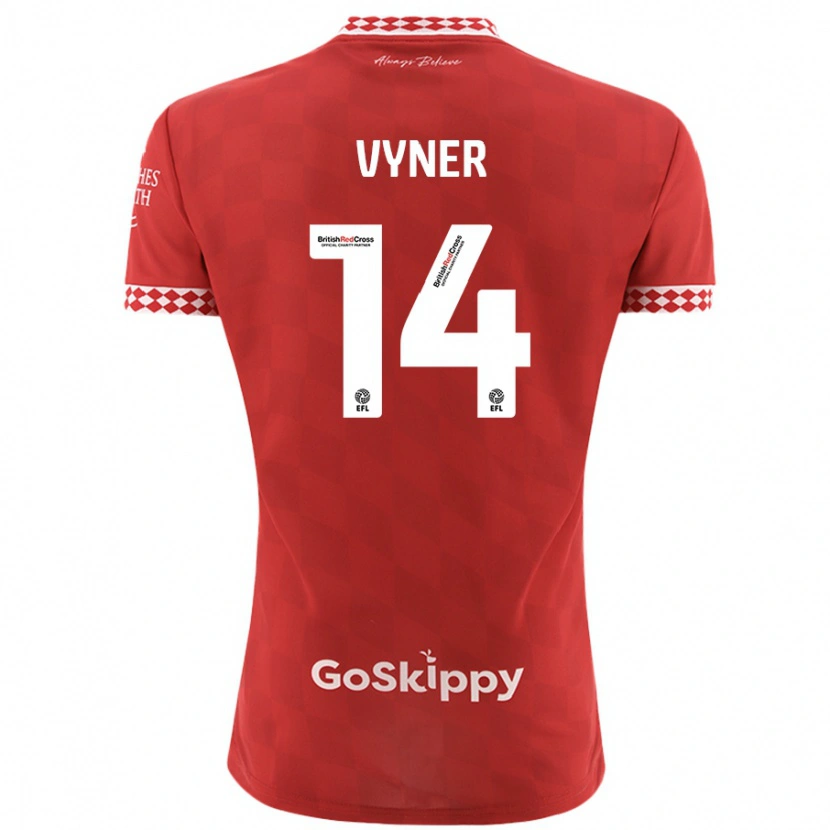 Danxen Kid Zak Vyner #14 Red Home Jersey 2024/25 T-Shirt