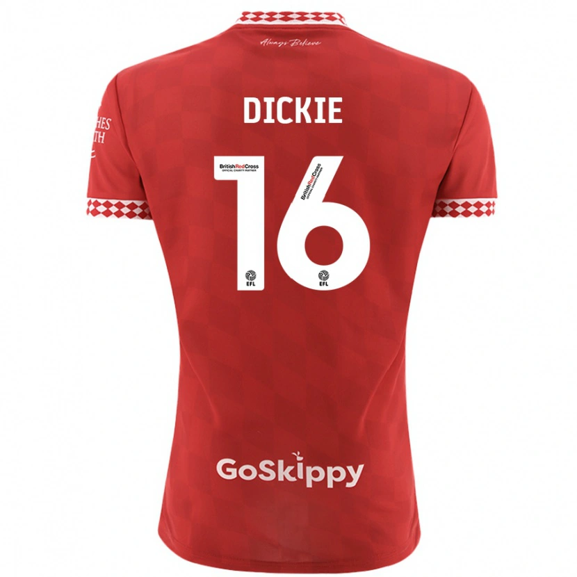 Danxen Kid Rob Dickie #16 Red Home Jersey 2024/25 T-Shirt