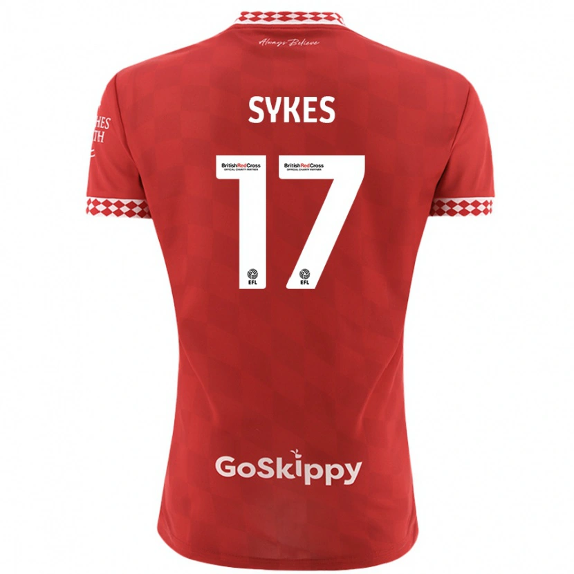 Danxen Kid Mark Sykes #17 Red Home Jersey 2024/25 T-Shirt