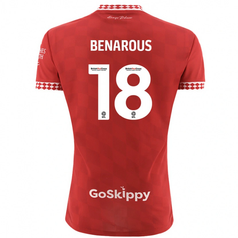 Danxen Kid Ayman Benarous #18 Red Home Jersey 2024/25 T-Shirt