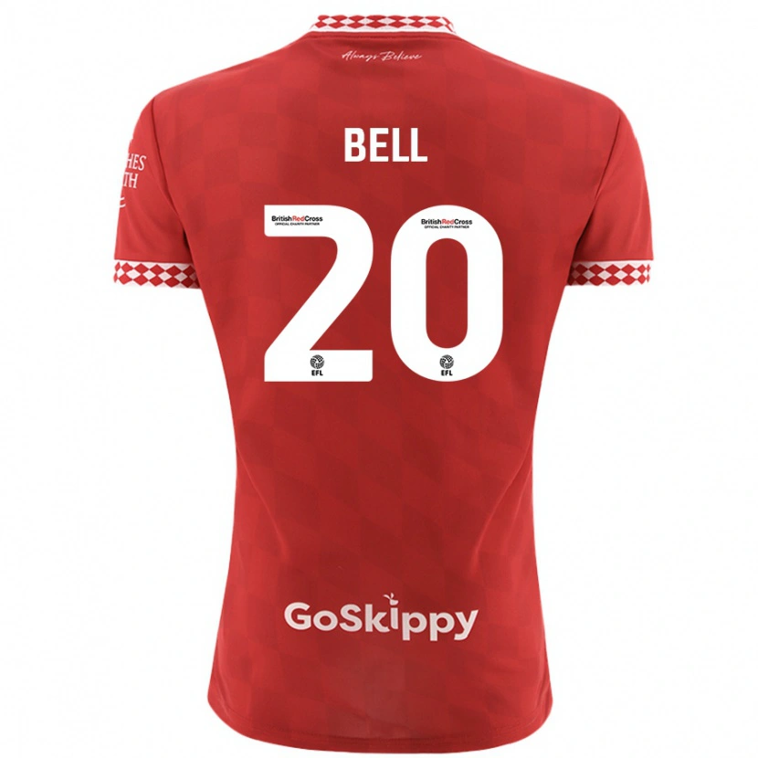 Danxen Kid Sam Bell #20 Red Home Jersey 2024/25 T-Shirt