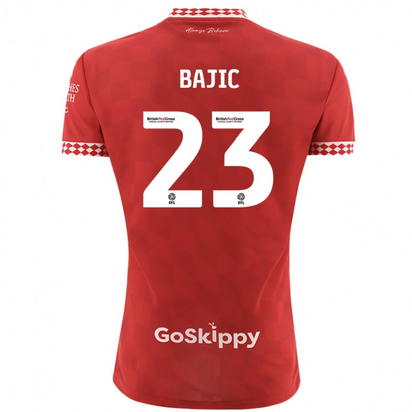 Danxen Kid Stefan Bajic #23 Red Home Jersey 2024/25 T-Shirt