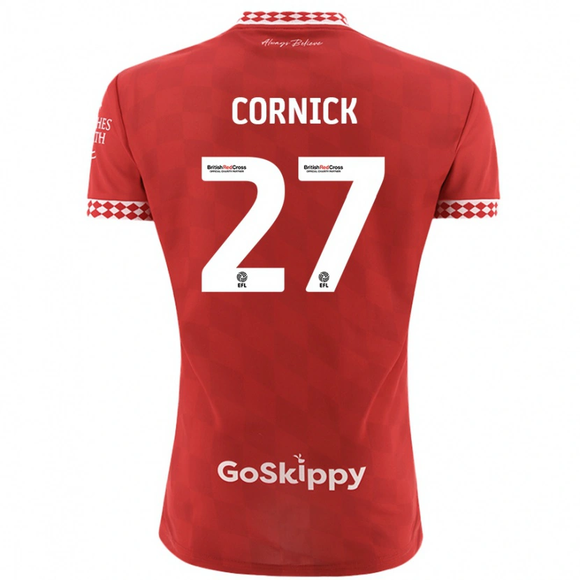 Danxen Kid Harry Cornick #27 Red Home Jersey 2024/25 T-Shirt