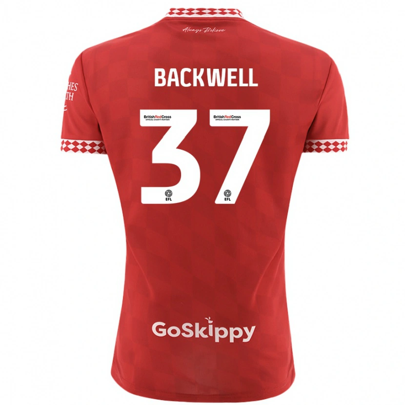 Danxen Kid Tommy Backwell #37 Red Home Jersey 2024/25 T-Shirt