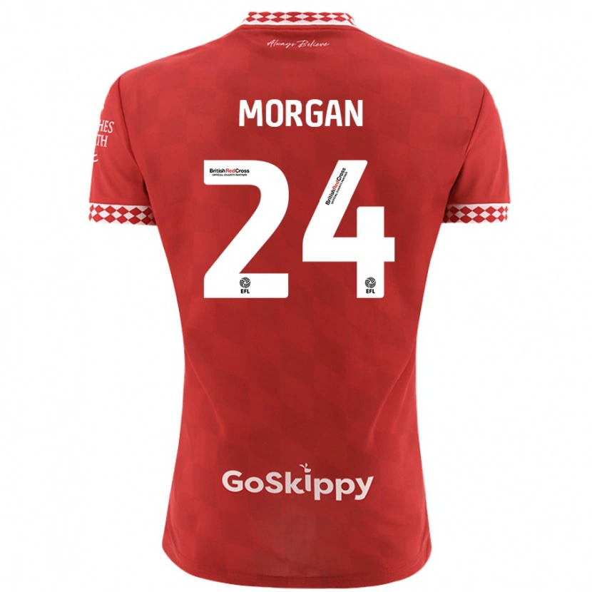 Danxen Kid Ffion Morgan #24 Red Home Jersey 2024/25 T-Shirt