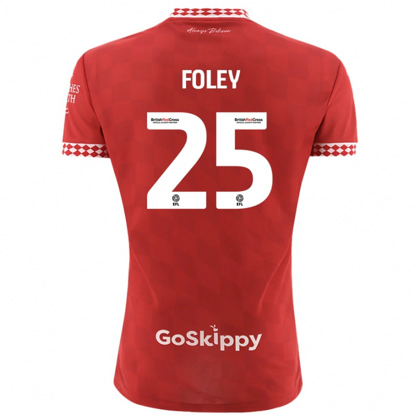 Danxen Kid Erin Foley #25 Red Home Jersey 2024/25 T-Shirt