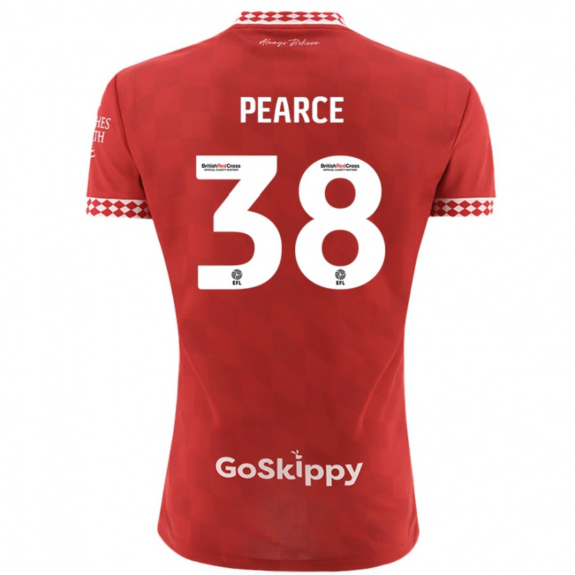 Danxen Kid Manon Pearce #38 Red Home Jersey 2024/25 T-Shirt