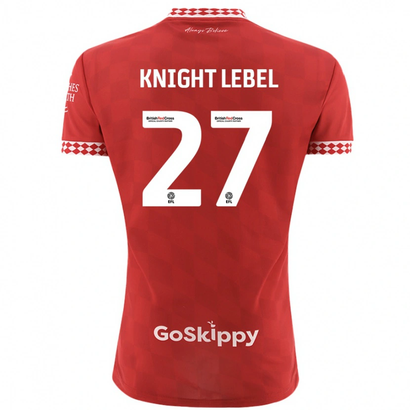 Danxen Kid Jamie Knight-Lebel #27 Red Home Jersey 2024/25 T-Shirt