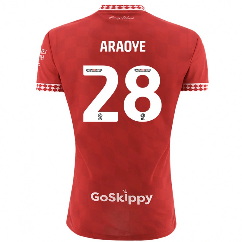 Danxen Kid Raphael Araoye #28 Red Home Jersey 2024/25 T-Shirt