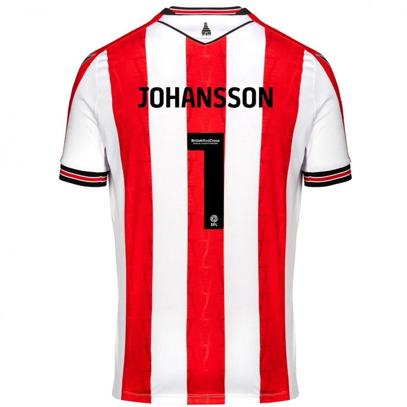 Danxen Kid Viktor Johansson #1 Red White Home Jersey 2024/25 T-Shirt