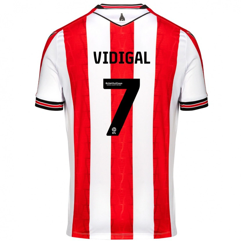 Danxen Kid André Vidigal #7 Red White Home Jersey 2024/25 T-Shirt