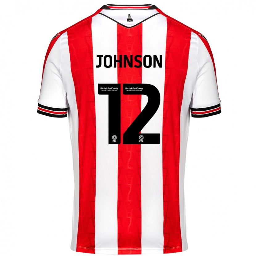 Danxen Kid Daniel Johnson #12 Red White Home Jersey 2024/25 T-Shirt