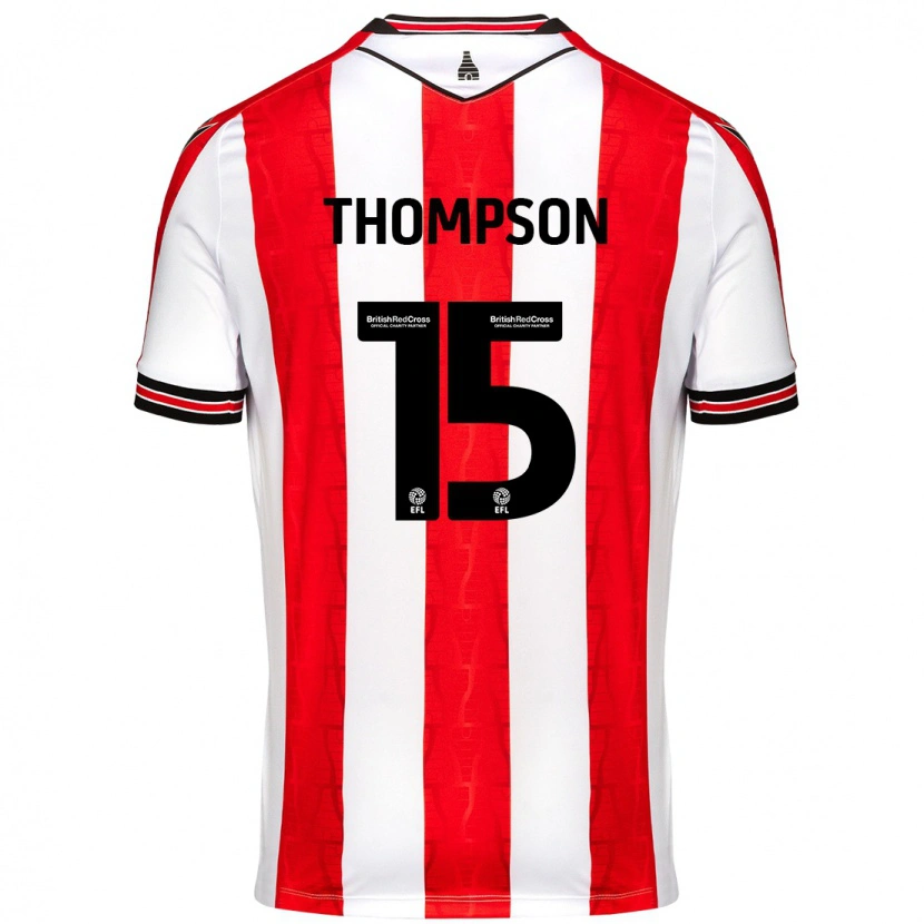 Danxen Kid Jordan Thompson #15 Red White Home Jersey 2024/25 T-Shirt