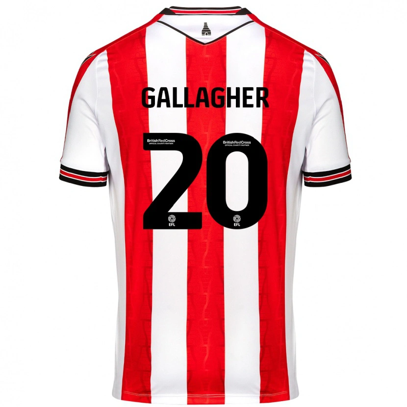 Danxen Kid Sam Gallagher #20 Red White Home Jersey 2024/25 T-Shirt