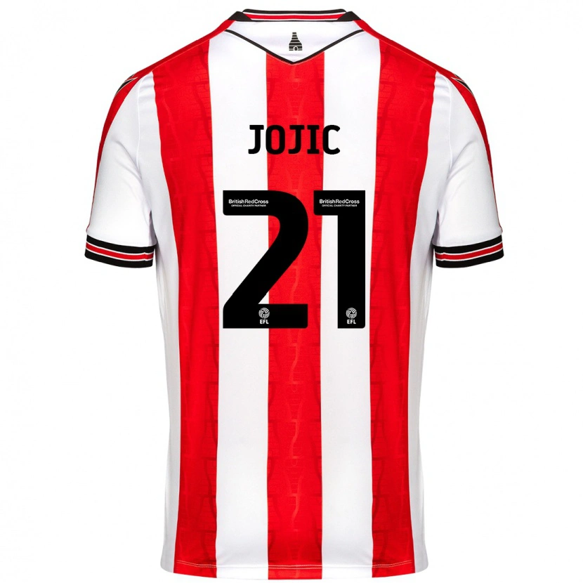 Danxen Kid Nikola Jojic #21 Red White Home Jersey 2024/25 T-Shirt