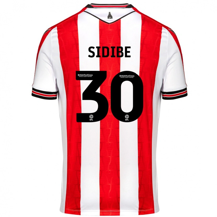 Danxen Kid Souleymane Sidibe #30 Red White Home Jersey 2024/25 T-Shirt