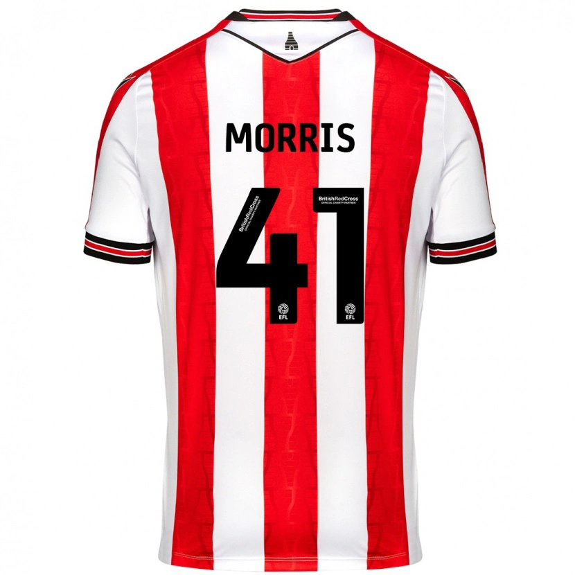 Danxen Kid Scott Morris #41 Red White Home Jersey 2024/25 T-Shirt