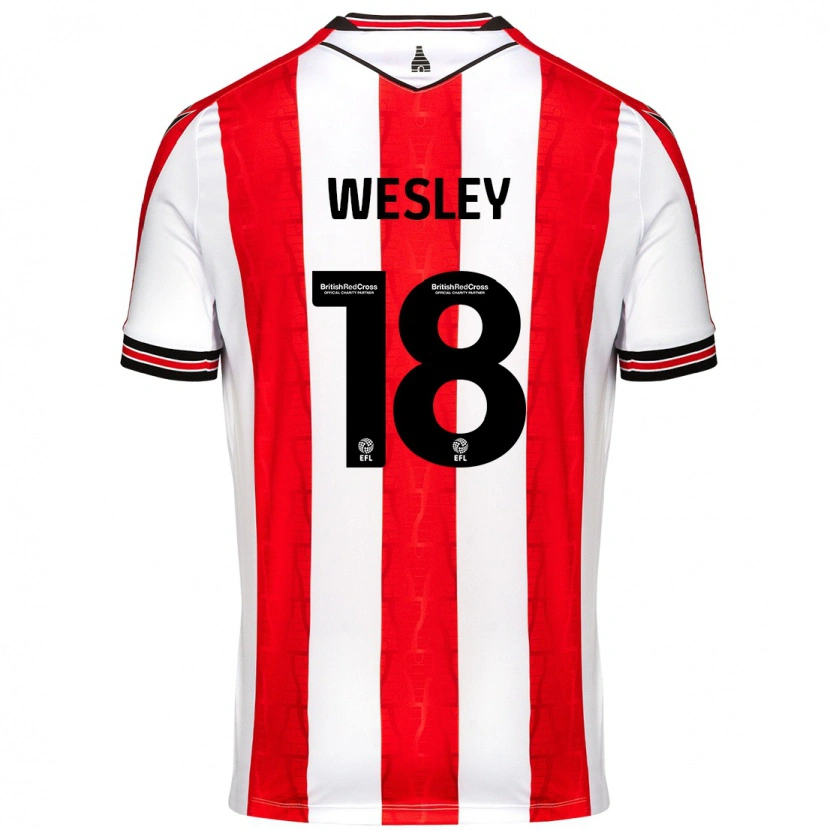 Danxen Kid Wesley Moraes #18 Red White Home Jersey 2024/25 T-Shirt