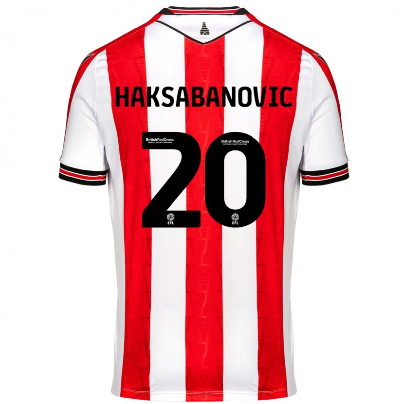 Danxen Kid Sead Hakšabanović #20 Red White Home Jersey 2024/25 T-Shirt