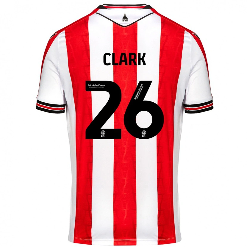 Danxen Kid Ciaran Clark #26 Red White Home Jersey 2024/25 T-Shirt