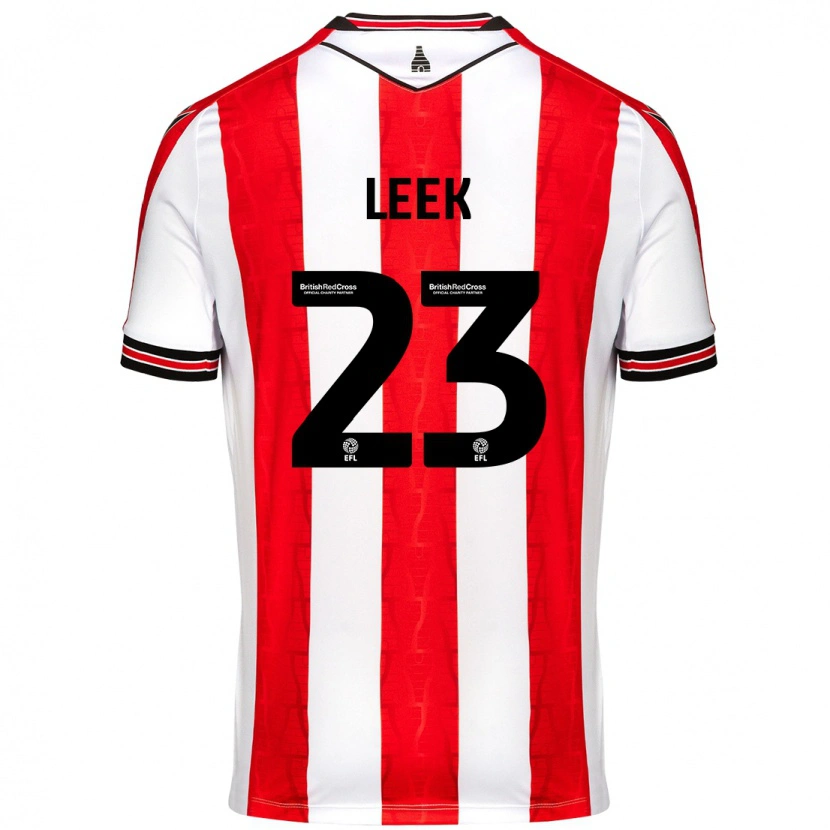 Danxen Kid Ellie Leek #23 Red White Home Jersey 2024/25 T-Shirt