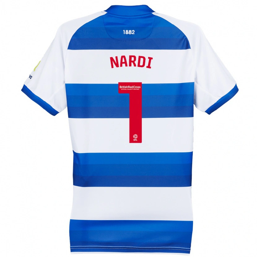 Danxen Kid Paul Nardi #1 White Blue Home Jersey 2024/25 T-Shirt