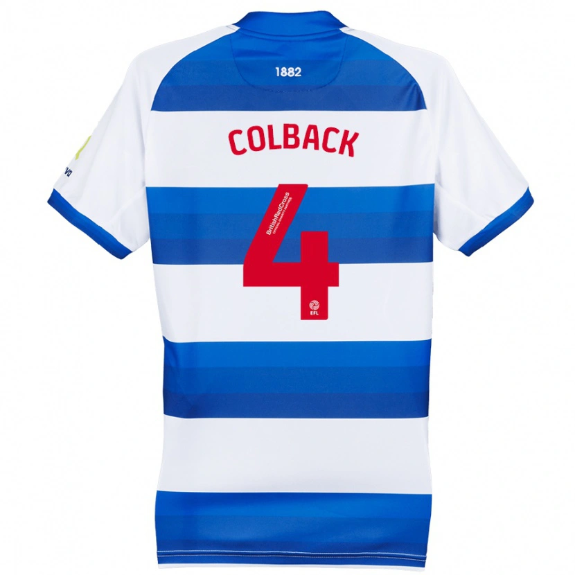 Danxen Kid Jack Colback #4 White Blue Home Jersey 2024/25 T-Shirt