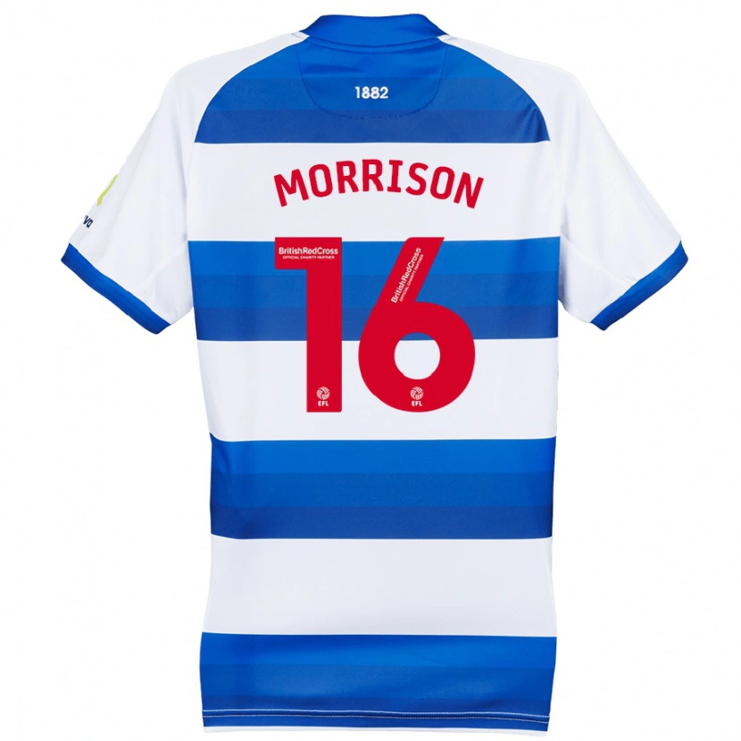 Danxen Kid Liam Morrison #16 White Blue Home Jersey 2024/25 T-Shirt